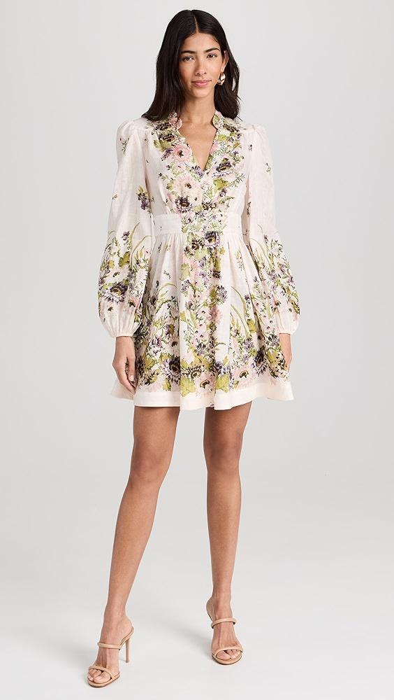 Zimmermann Halliday Plunge Mini Dress | Shopbop Product Image