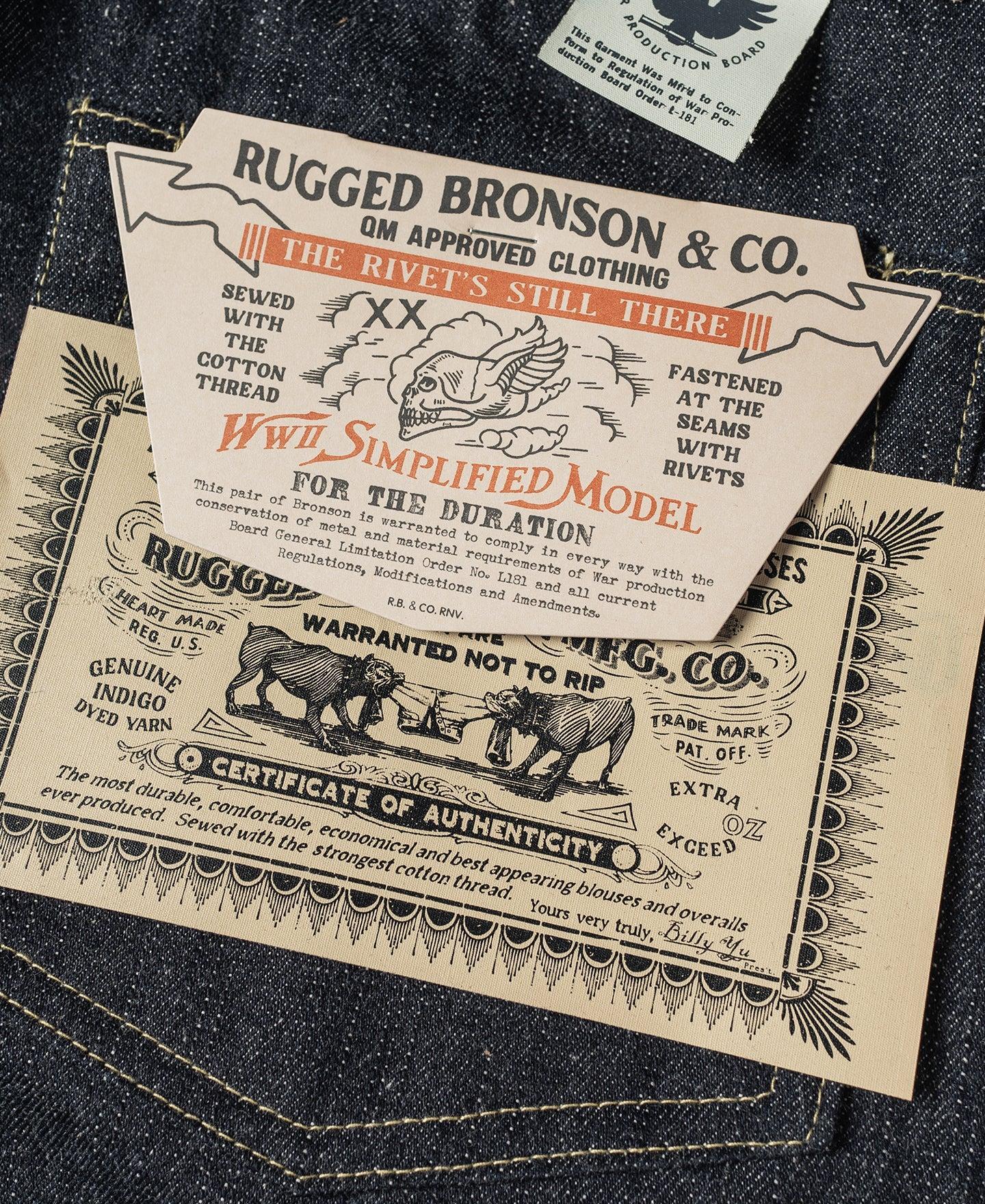 S801XX 1943 War Simplified Model Selvedge Denim Jeans Product Image