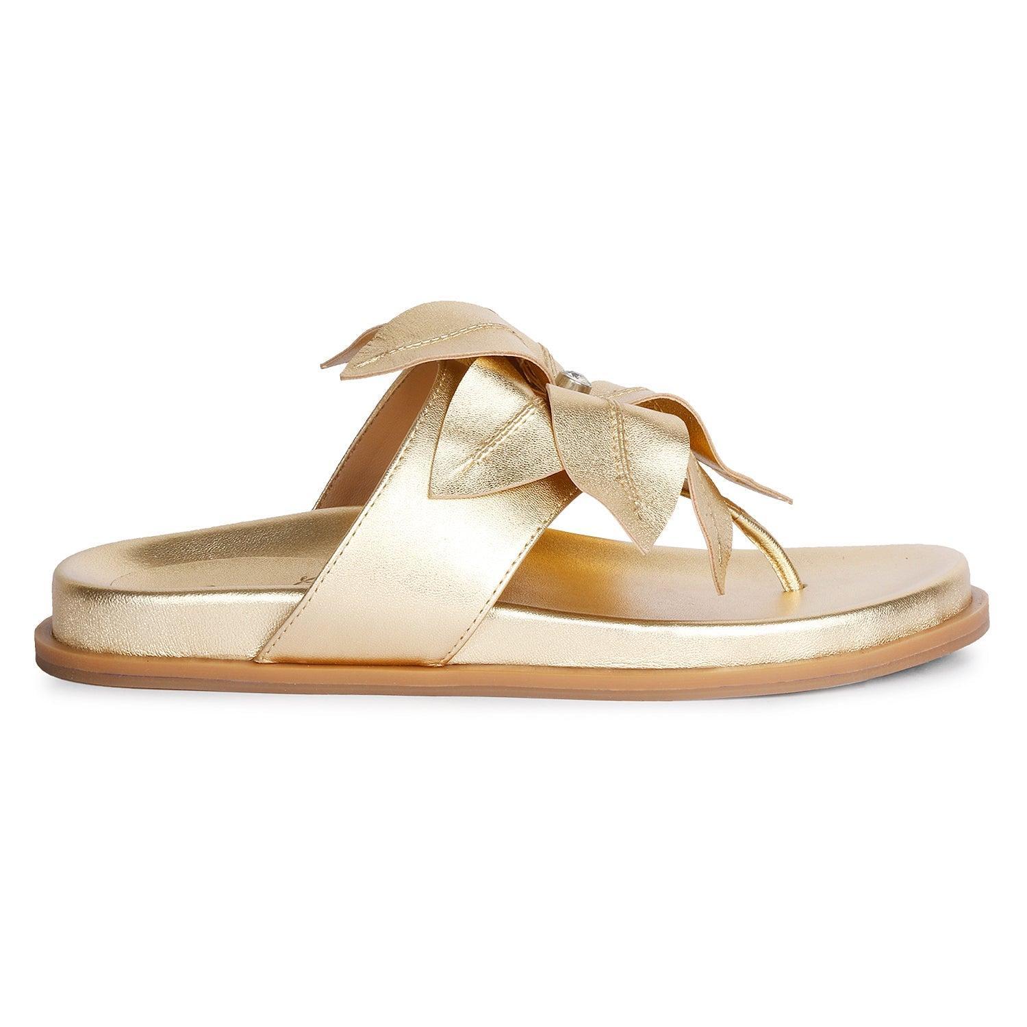 Claudia Gold Sandals Product Image