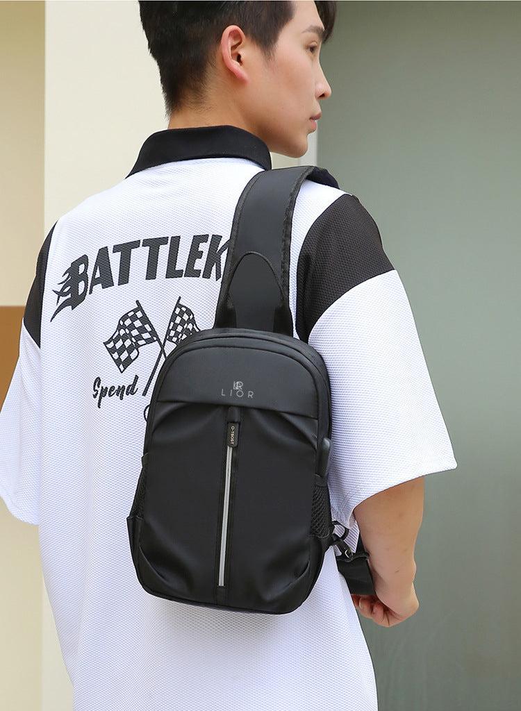 Lior USB Charging Port Multi Pocket Shoulder Bag Product Image