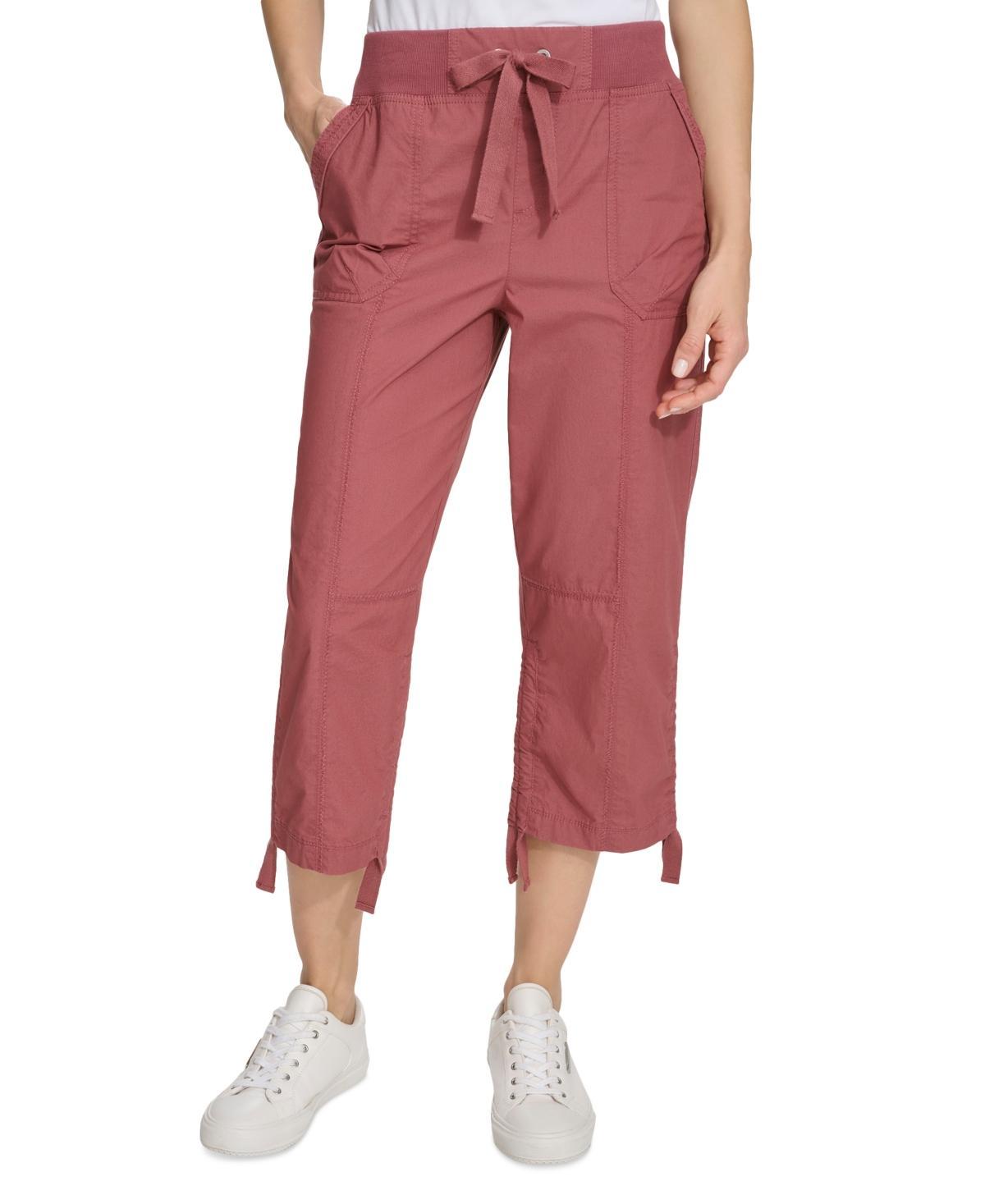 Calvin Klein Womens Convertible Cargo Capri Pants Product Image