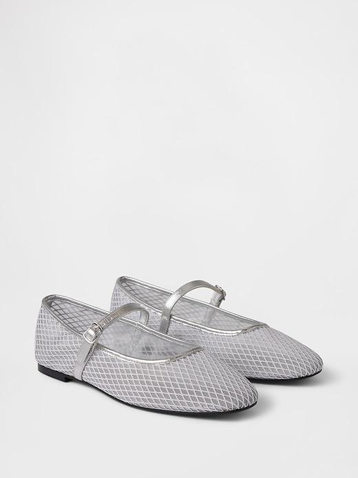 Mesh Mary Jane Flats Product Image