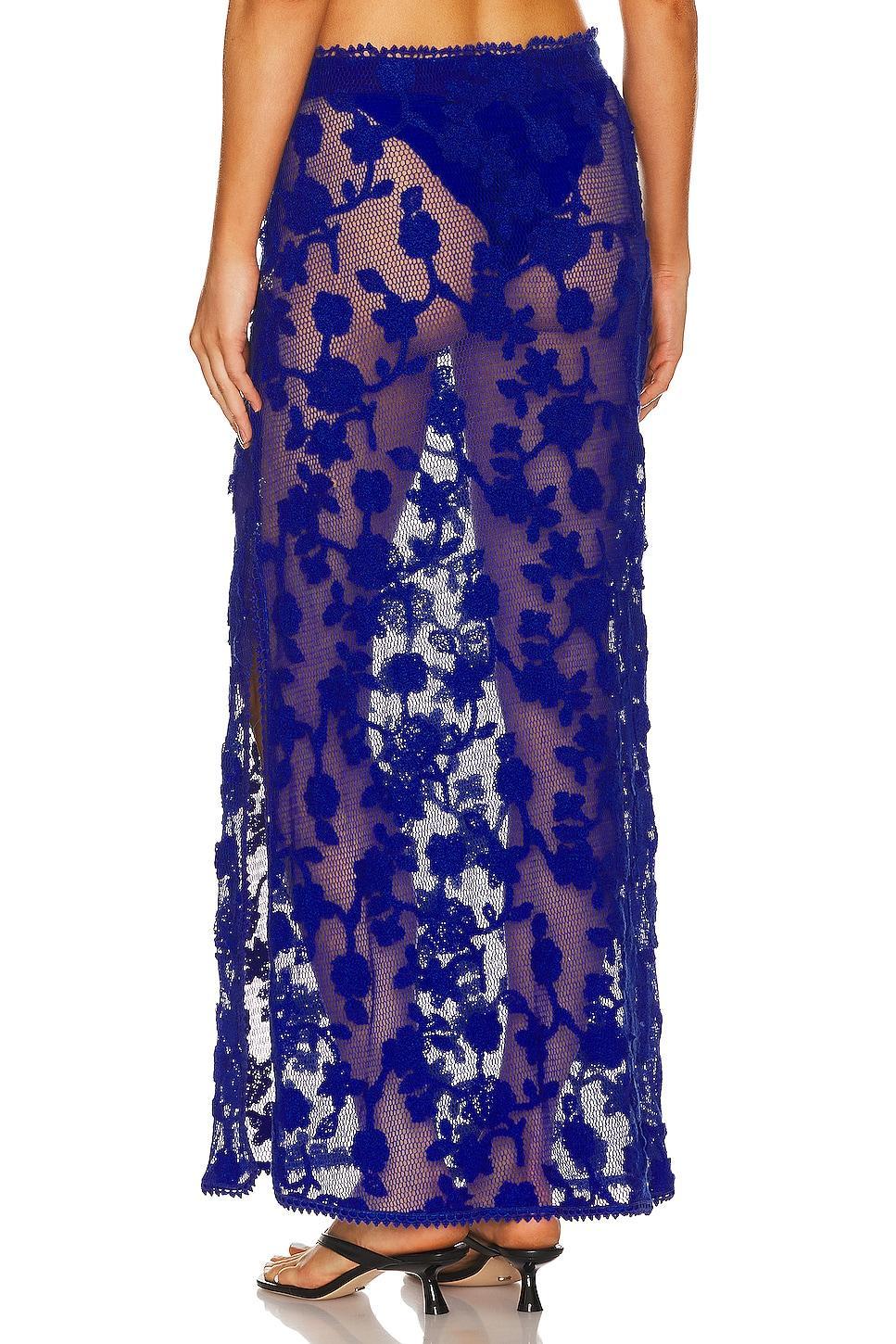 x REVOLVE Cyprus Maxi Skirt Agua Bendita Product Image