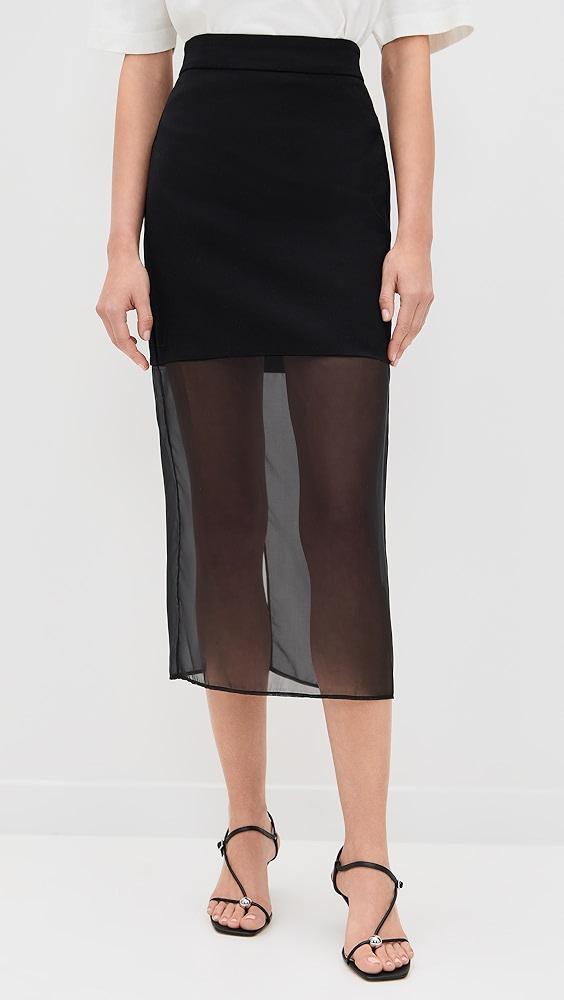 Pixie Market Skirt with Mesh Sheer Bottoms | Shopbop Product Image