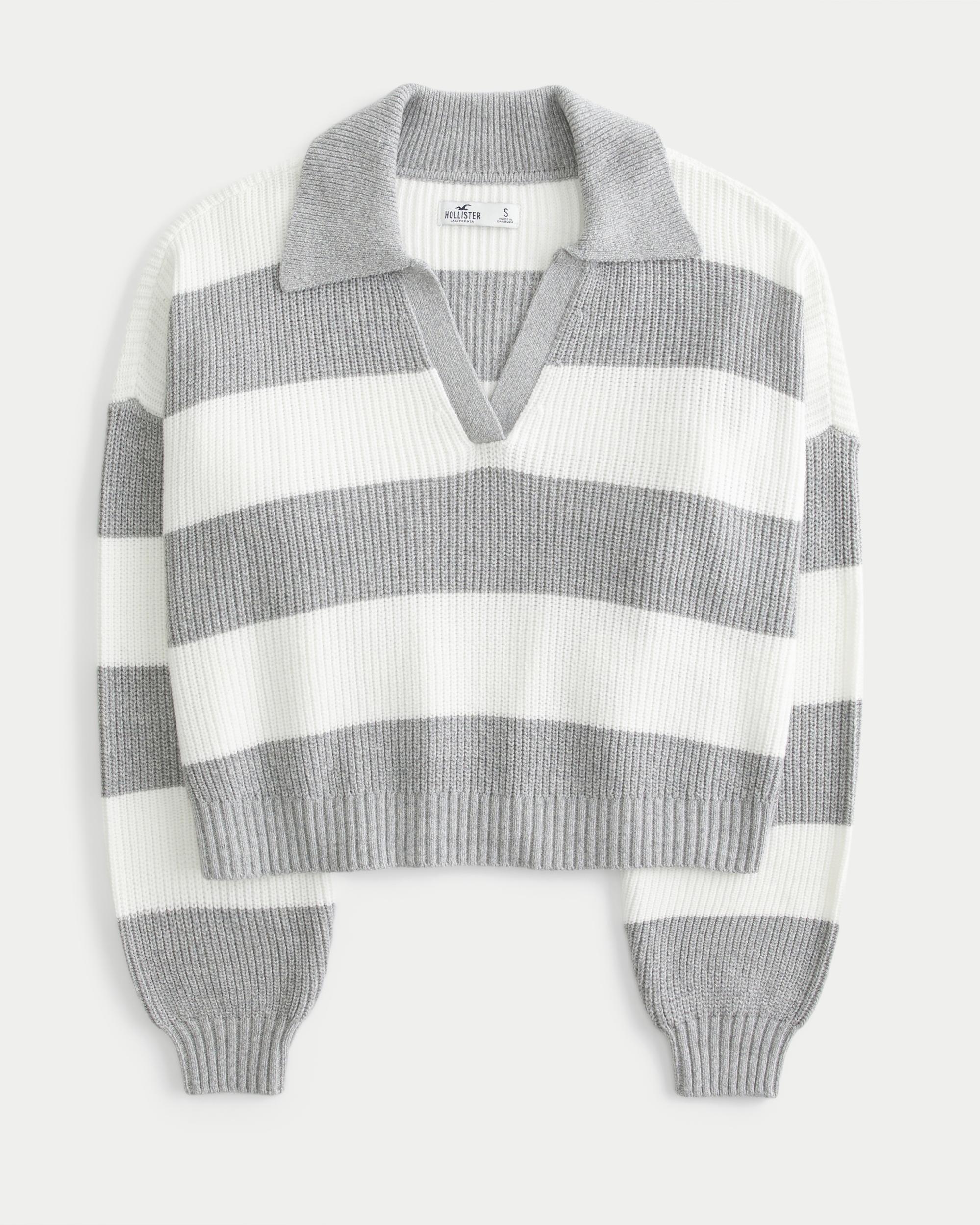 Easy Stitchy Polo Sweater Product Image