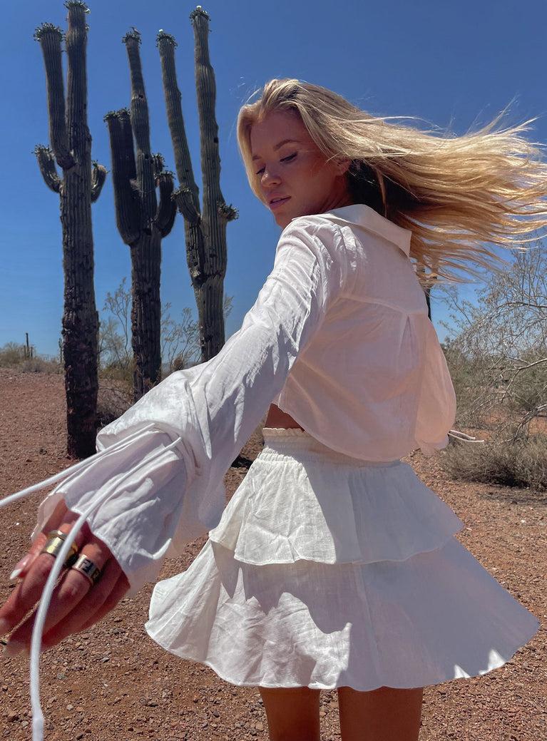 Greta Mini Skirt Off White Product Image