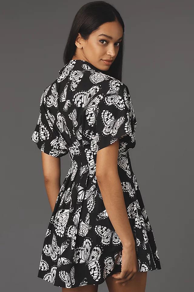 The Tobie Button-Front Pleated Shirt Dress by Exquise: Mini Edition Product Image