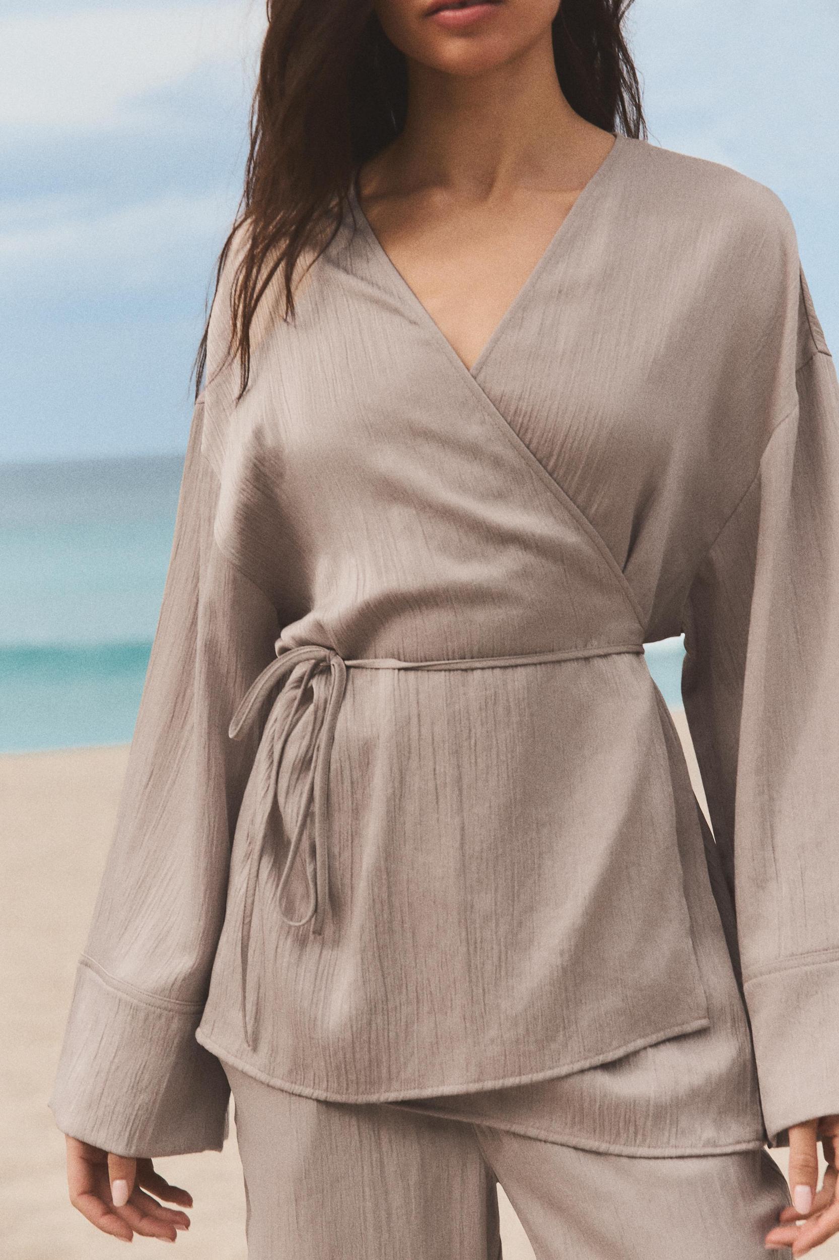 TEXTURED KIMONO JACKET Product Image