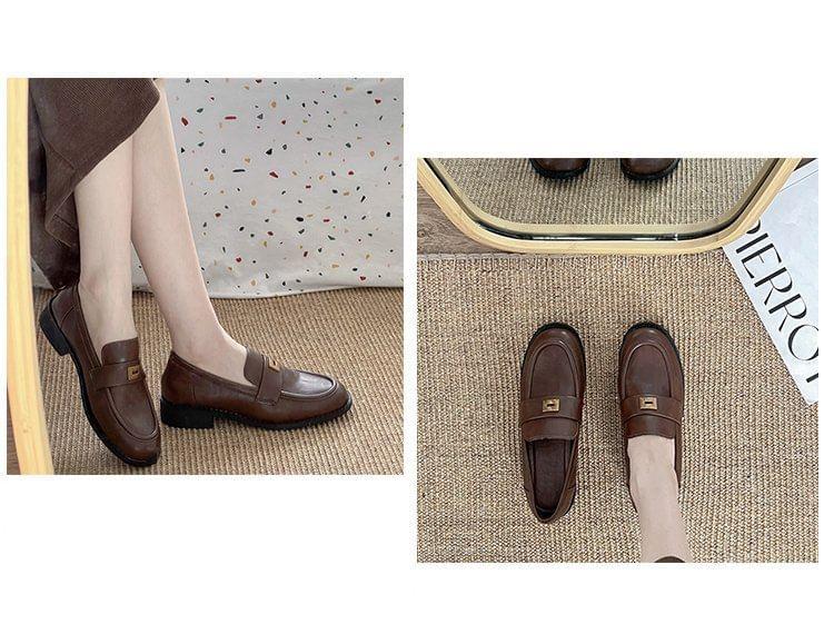 Plain Buckled Loafers Product Image