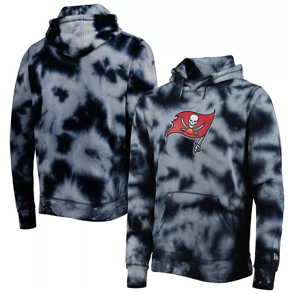Men's New Era Black Tampa Bay Buccaneers Team Tie-Dye Pullover Hoodie, Size: 3XL Product Image