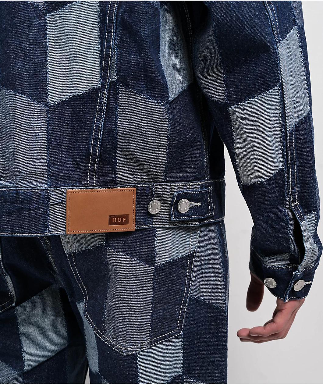 HUF Patchwork Blue Denim Jacket Product Image