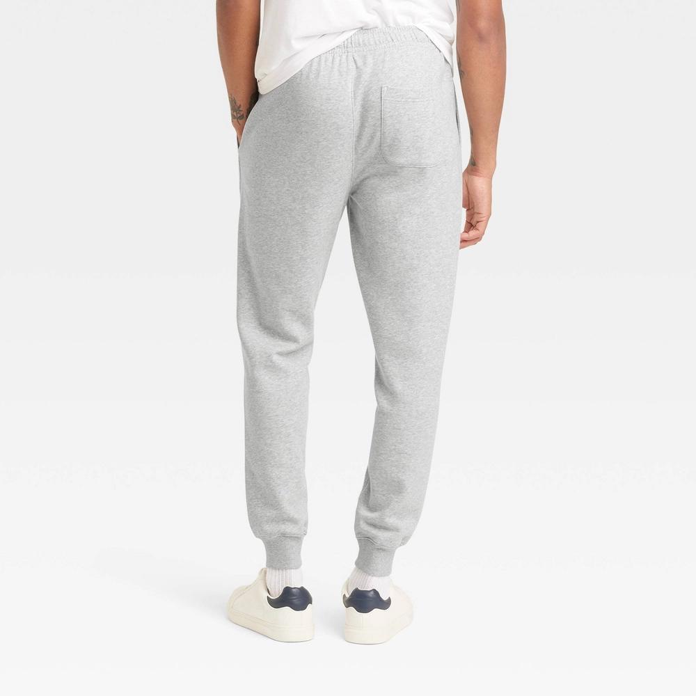 Mens Fleece Jogger Pants - Goodfellow & Co S: Midweight, Cotton Blend, Adjustable Waistband, Tapered Leg Product Image