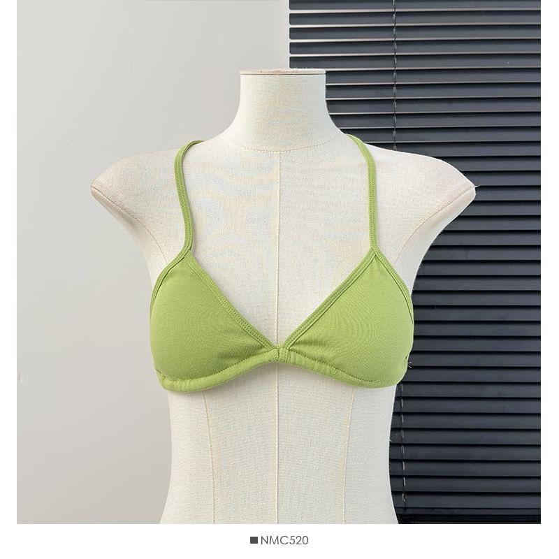 Halter Bra Top in 5 Colors Product Image