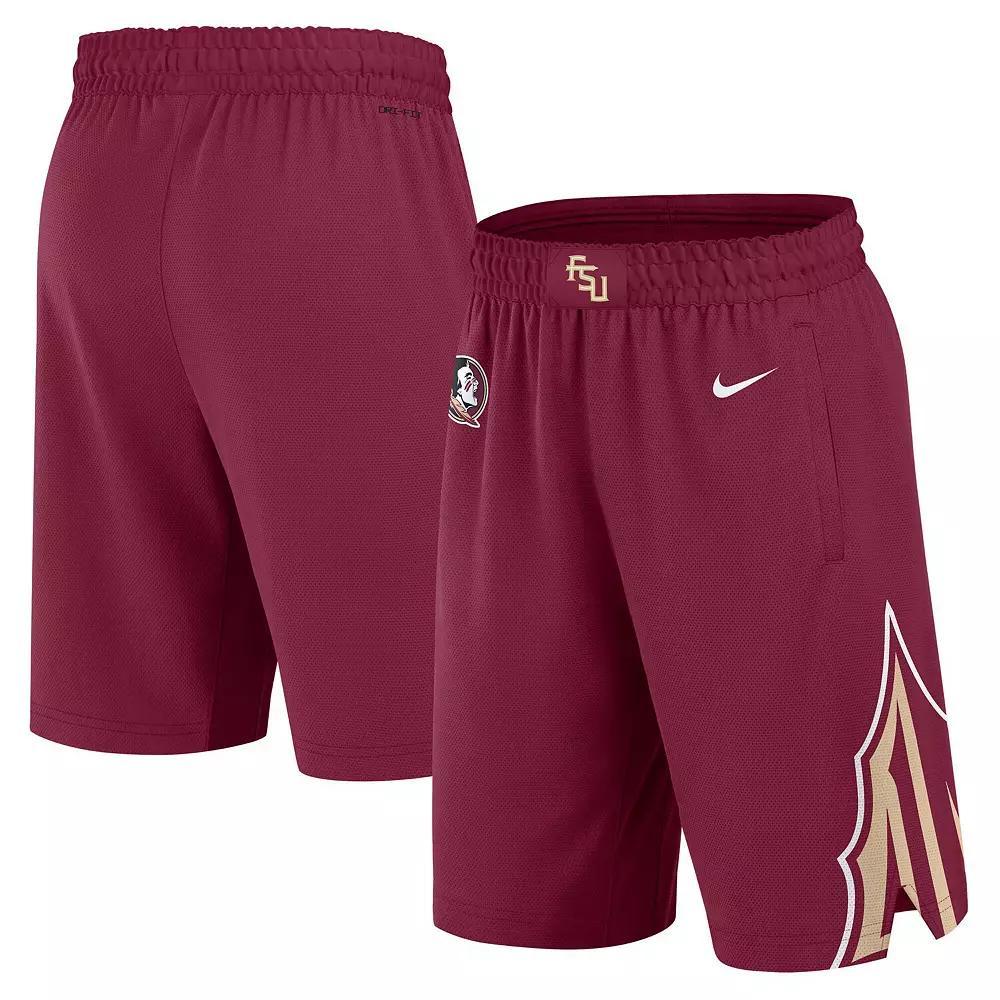 Men's Nike Garnet Florida State Seminoles Road Replica Performance Basketball Shorts, Size: XL, Red Product Image