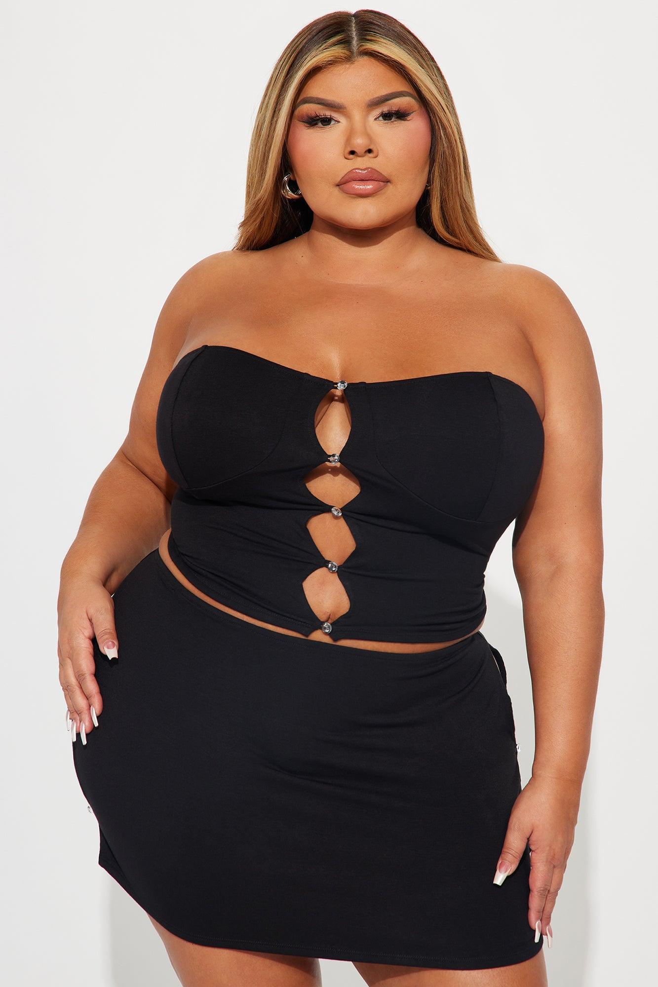 Gemma Micro Mini Skirt Set - Black Product Image