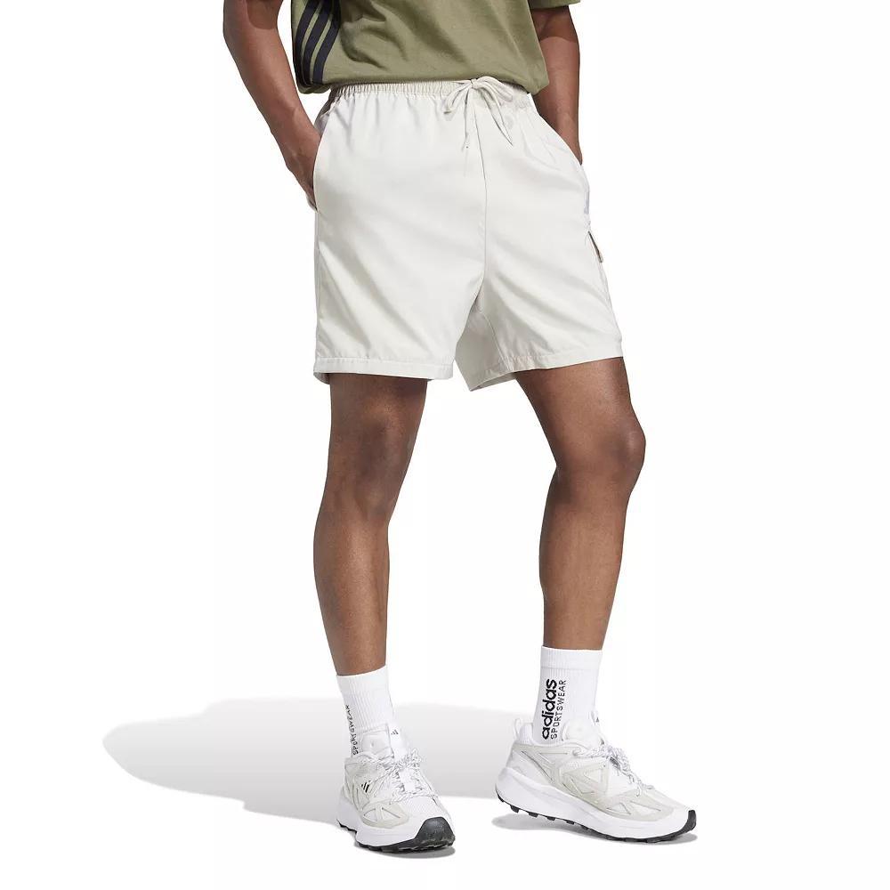 Men's adidas Essentials Small Logo Chelsea Sportswear Cargo Shorts, Size: XL, Wonder Alumina Product Image