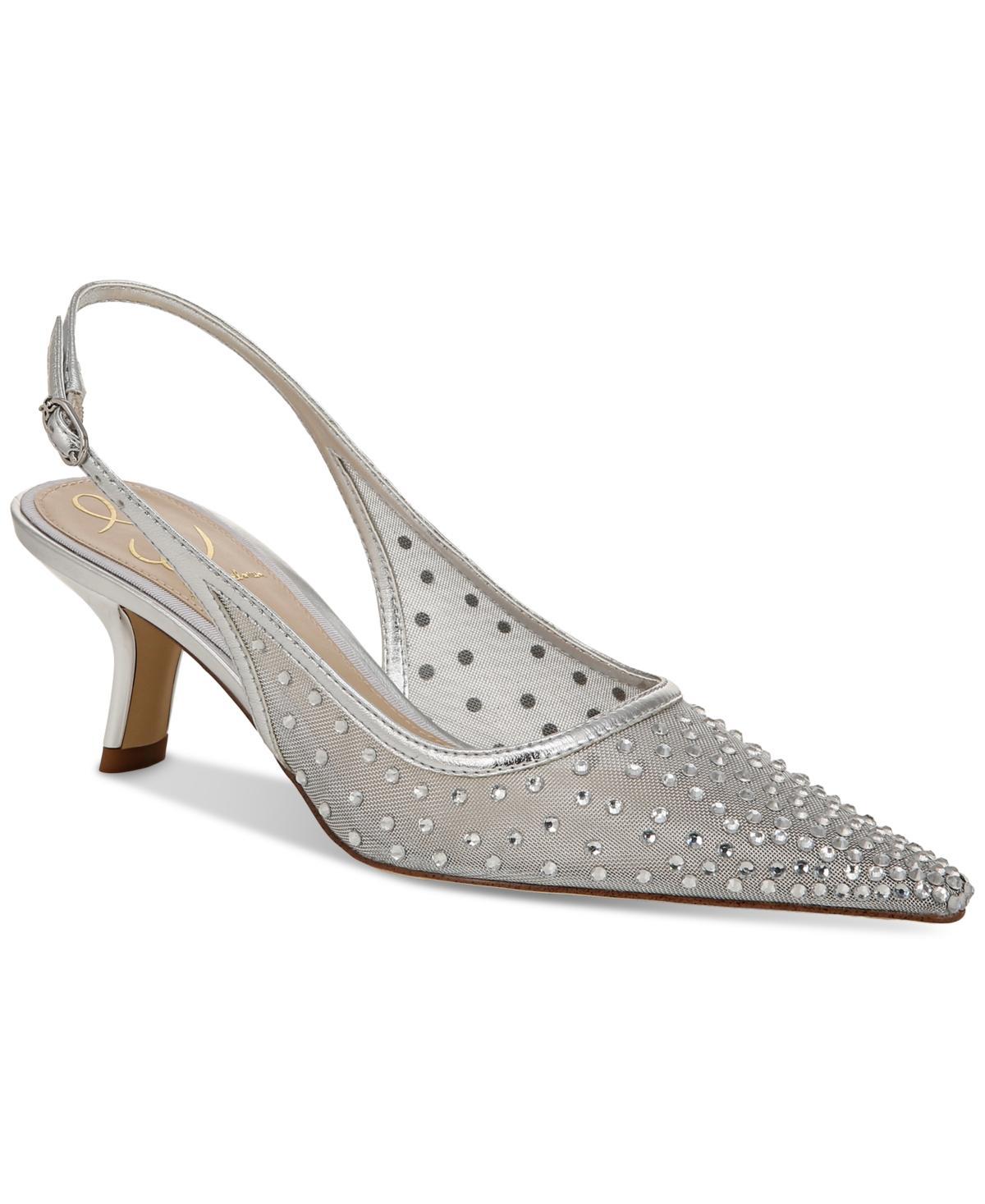 Sam Edelman Womens Biankas Pointed Toe Embellished Slingback Pumps Product Image