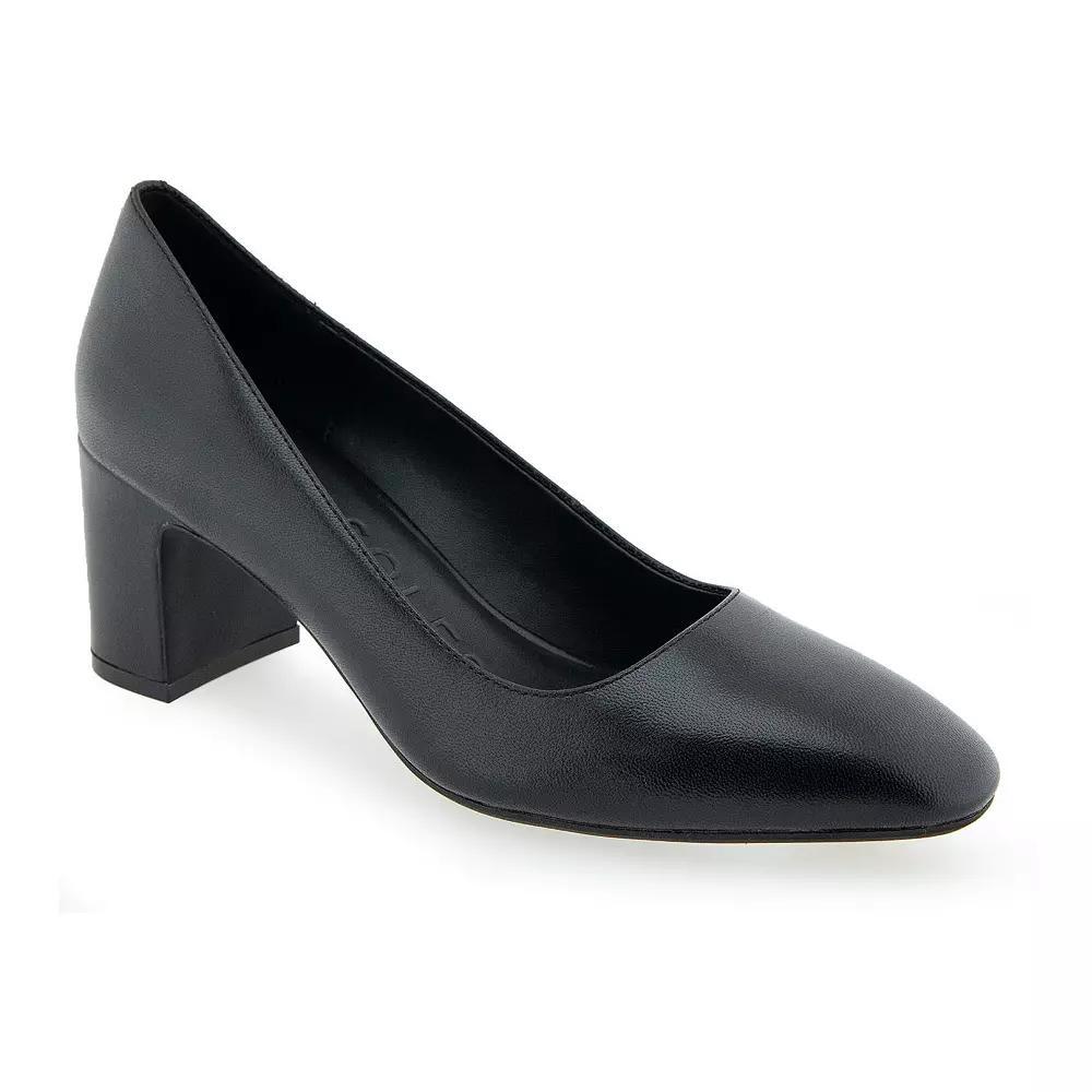 Aerosoles Minetta Women's Leather Dress Pumps, Size: 5.5, Black Leather Product Image
