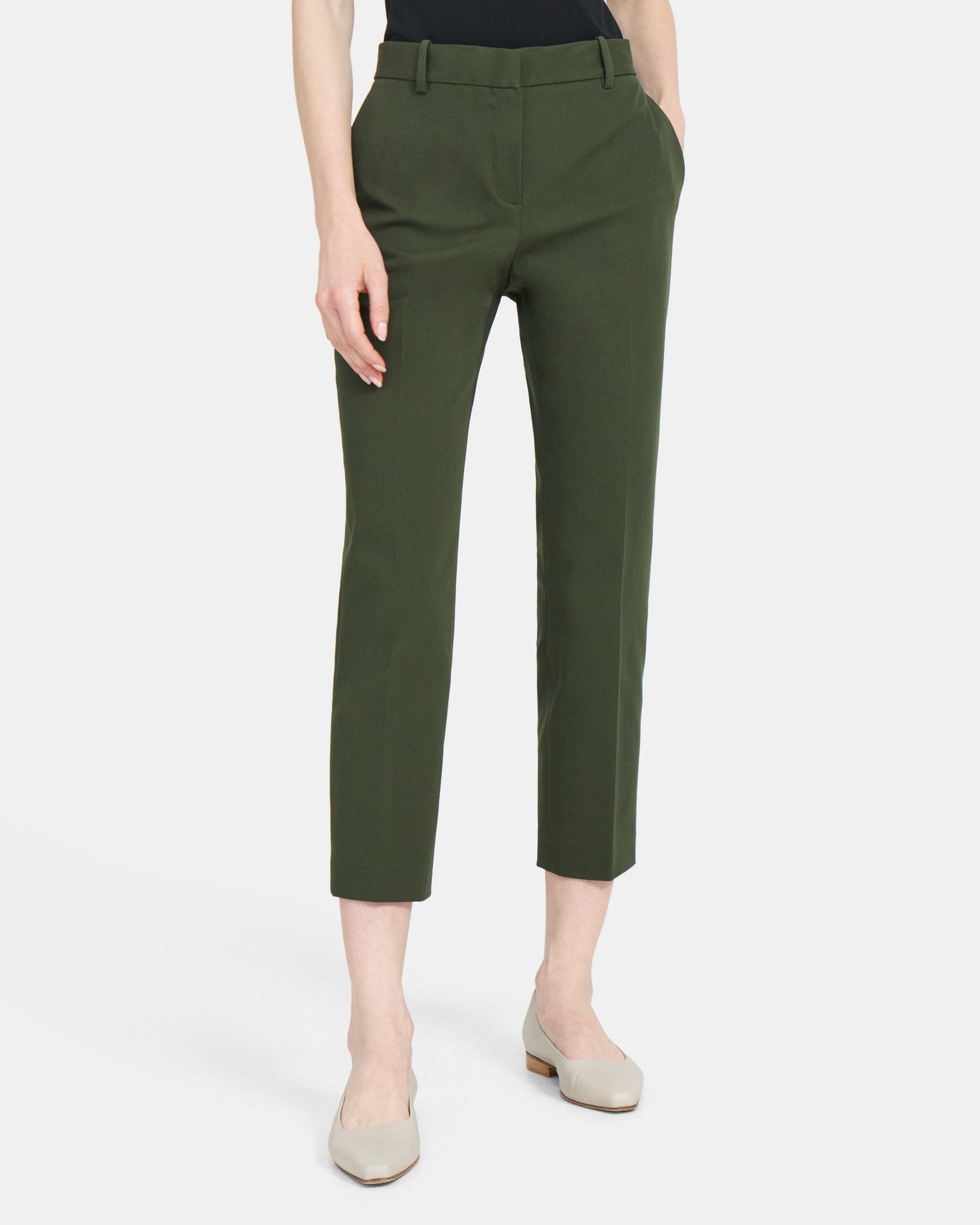 Slim Cropped Pant in Stretch Cotton Twill Product Image