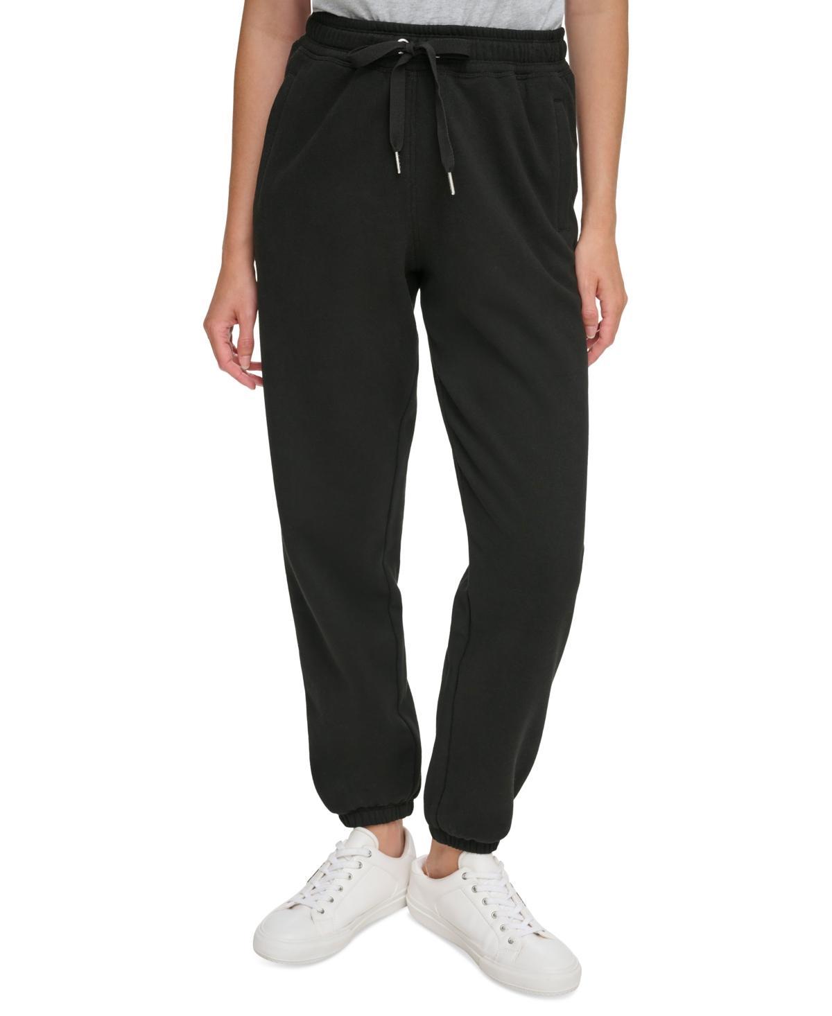Calvin Klein Womens Drawstring-Waist Sweatpants Product Image