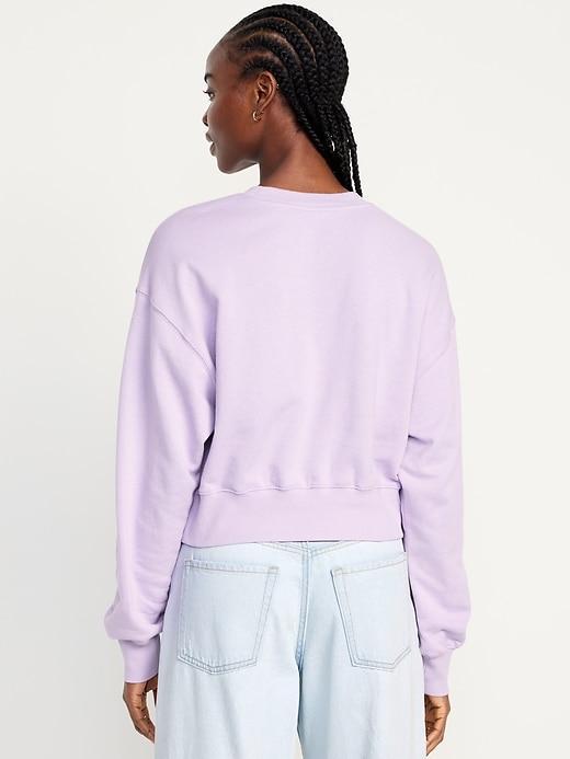 French-Terry Drop-Shoulder Sweatshirt Product Image