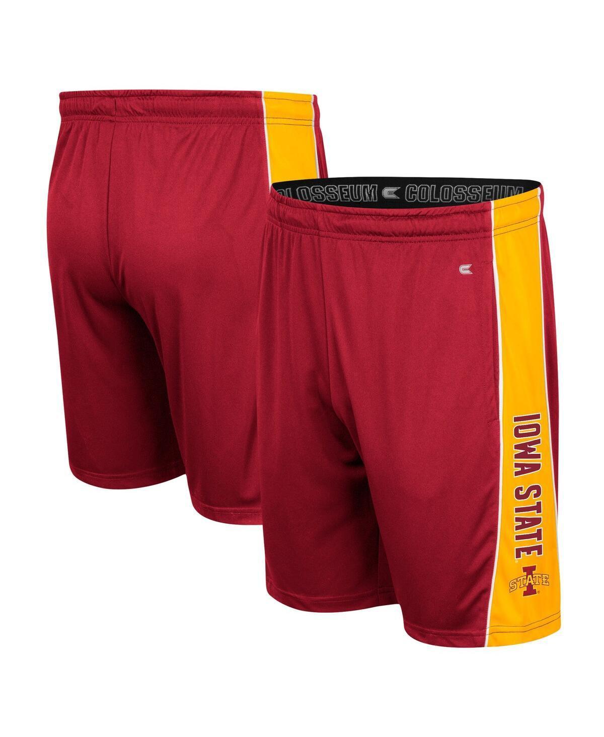 Men's Colosseum Cardinal Iowa State Cyclones Panel Shorts, Size: 2XL, Red Product Image