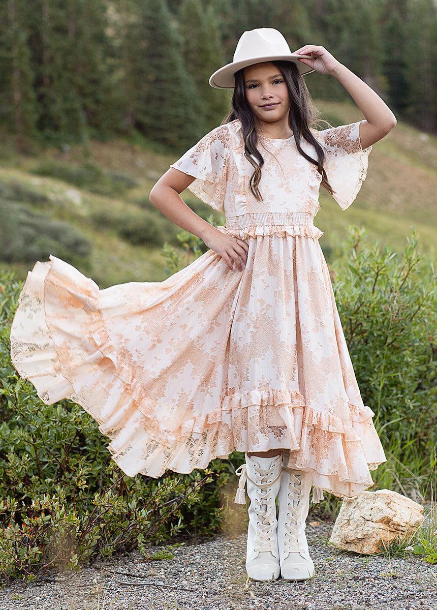 Eliana Dress in Shell Girls Product Image