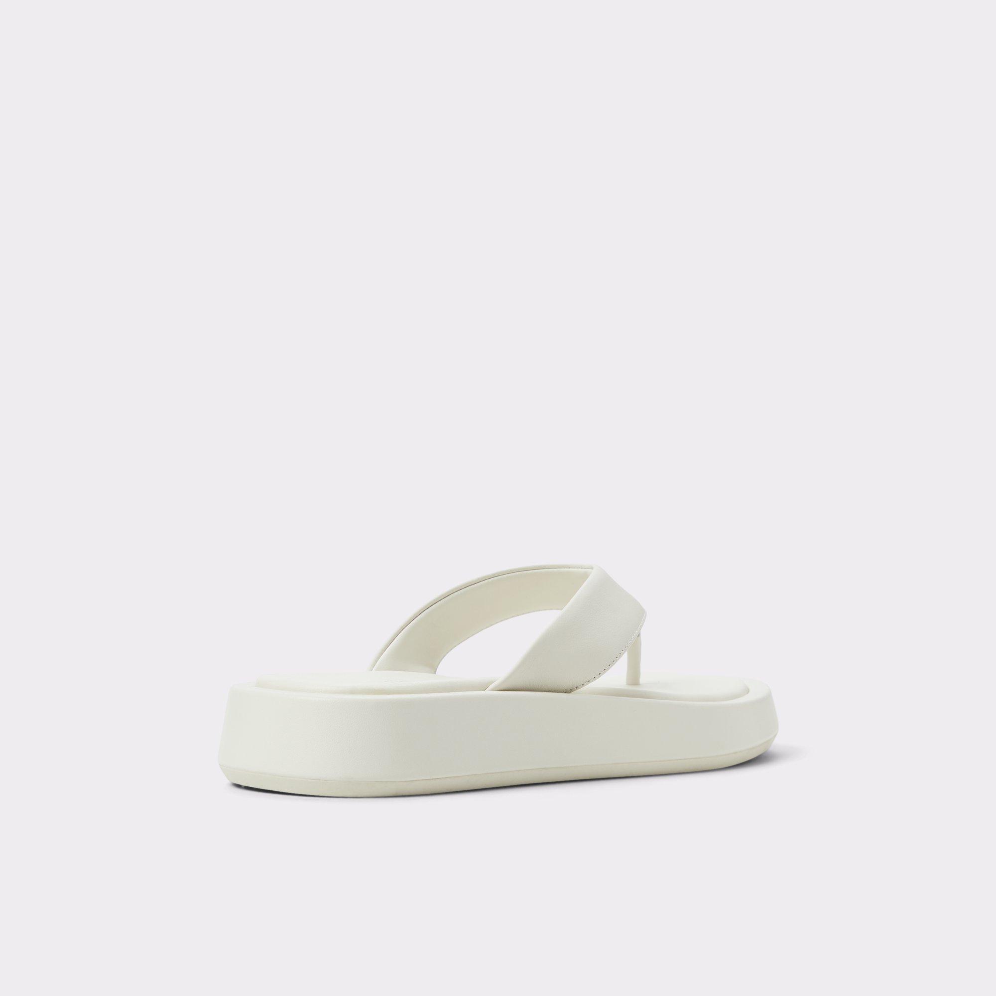 ALDO Grettle - Women's Flat Sandals - White, Size 7 Product Image
