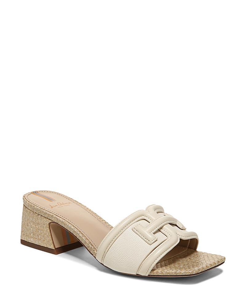 Sam Edelman Womens Waylon Square Toe Logo Block Heel Sandals Product Image