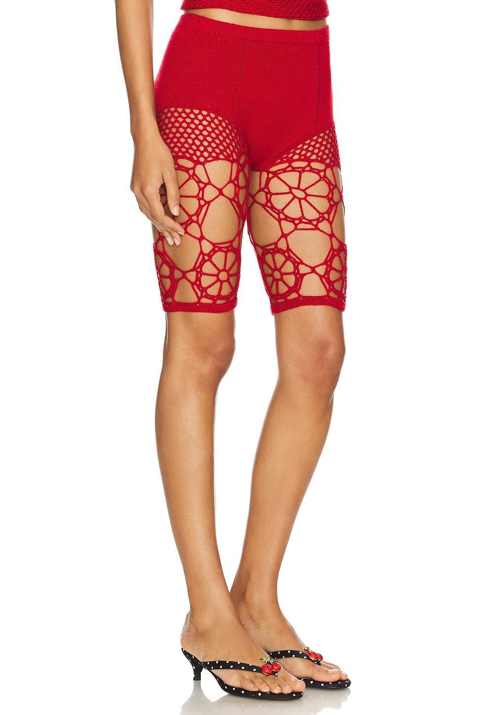 Crochet Floral Shorts nastyamasha Product Image