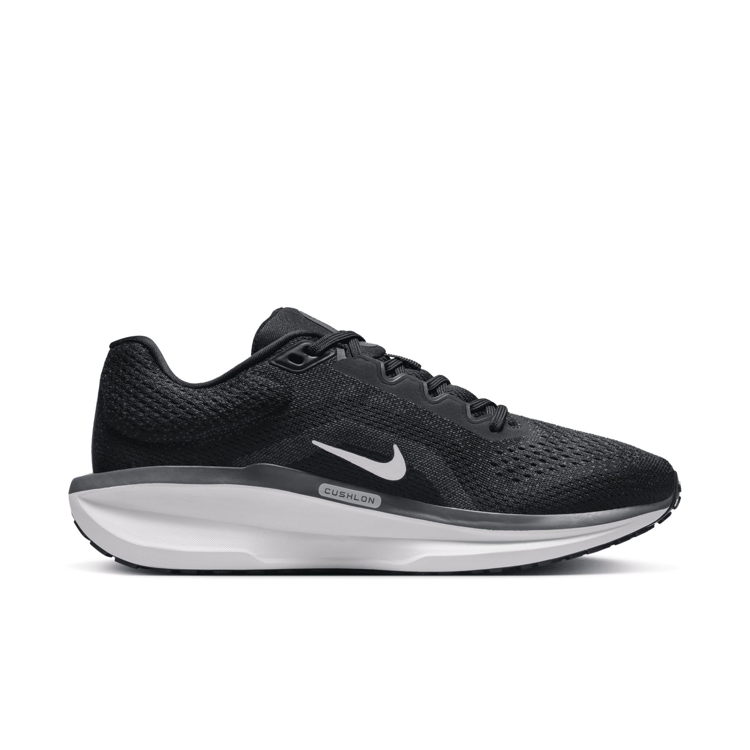 Nike Winflo 11 Women's Road Running Shoes, Size: 9, Black White Product Image
