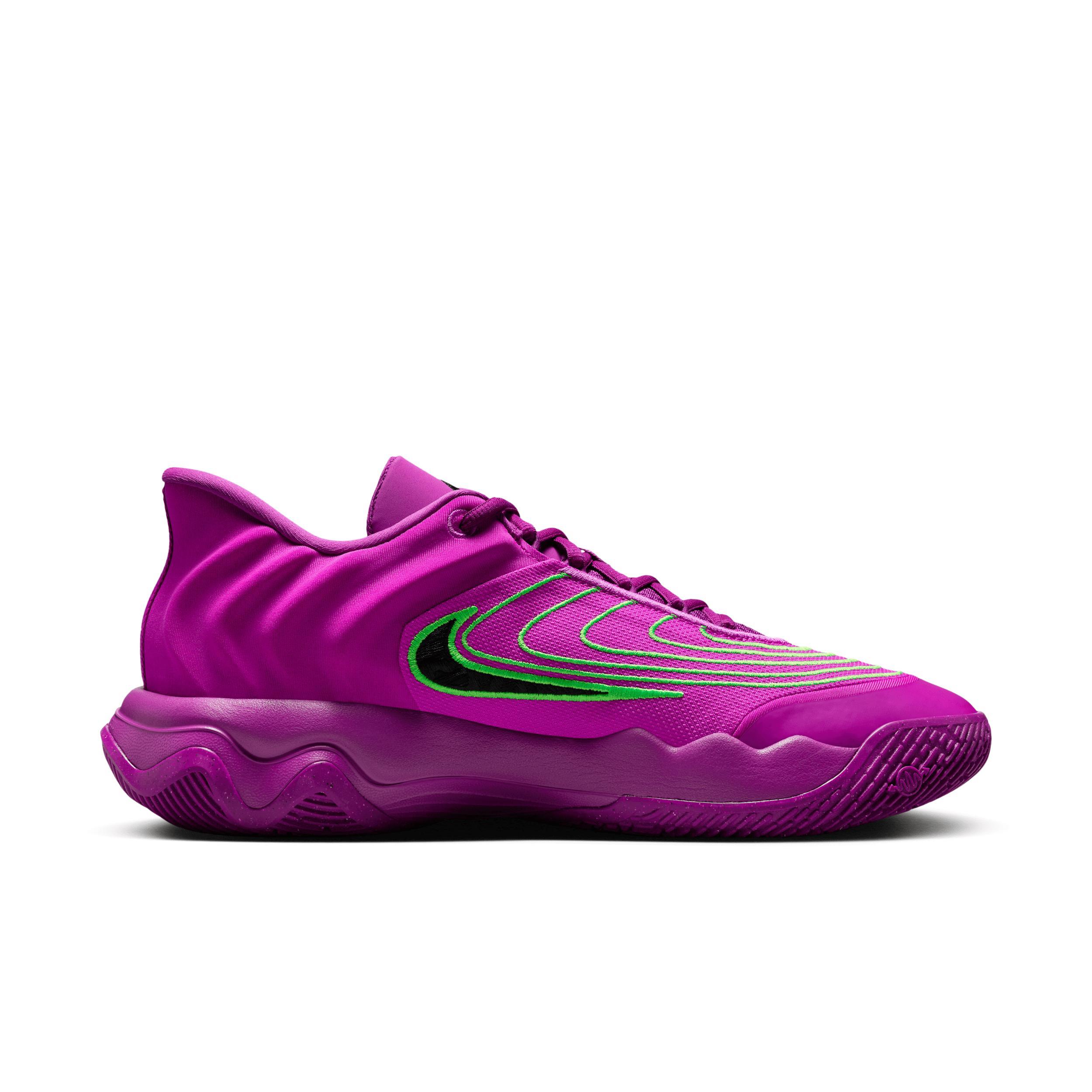 Nike Giannis Immorality 4 Men's Basketball Shoes, Size: 10.5, Purple Black Green Product Image