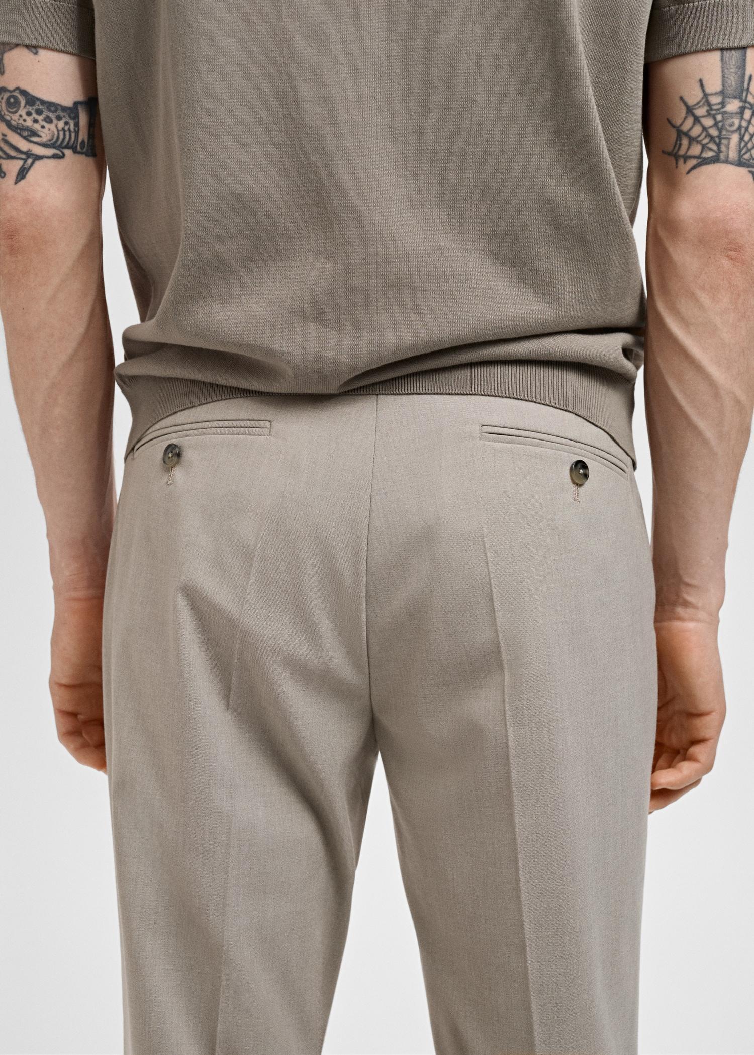 Monaco slim-fit suit pants - Men | MANGO USA Product Image