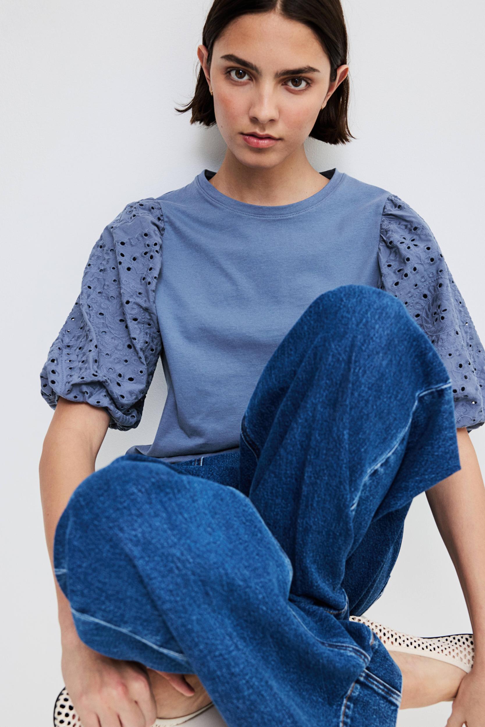 Balloon-Sleeved Top Product Image