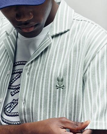 MENS ROBERT TEXTURE STRIPE SHIRT - MT0300005 Product Image