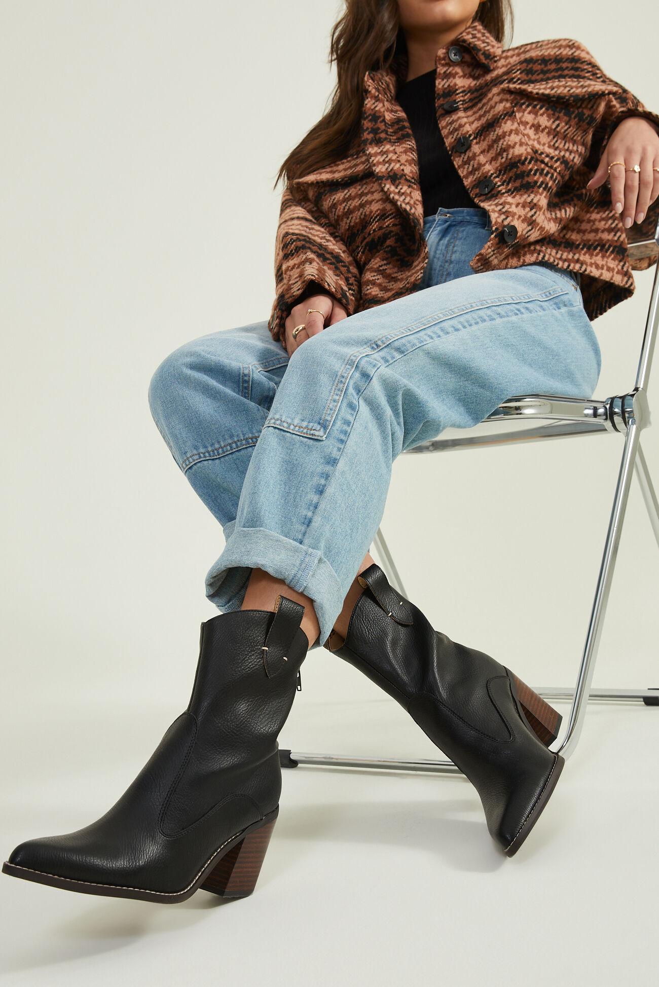 Tara Ankle Western Booties Product Image