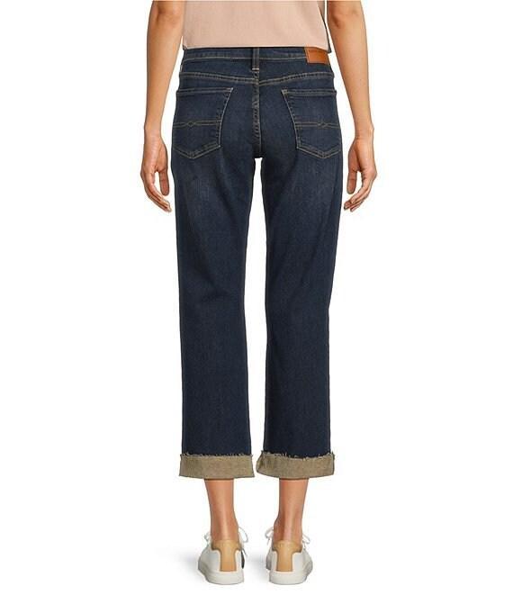 Lucky Brand Sweet Crop Stretch Denim Mid-Rise Straight Leg Jeans Product Image