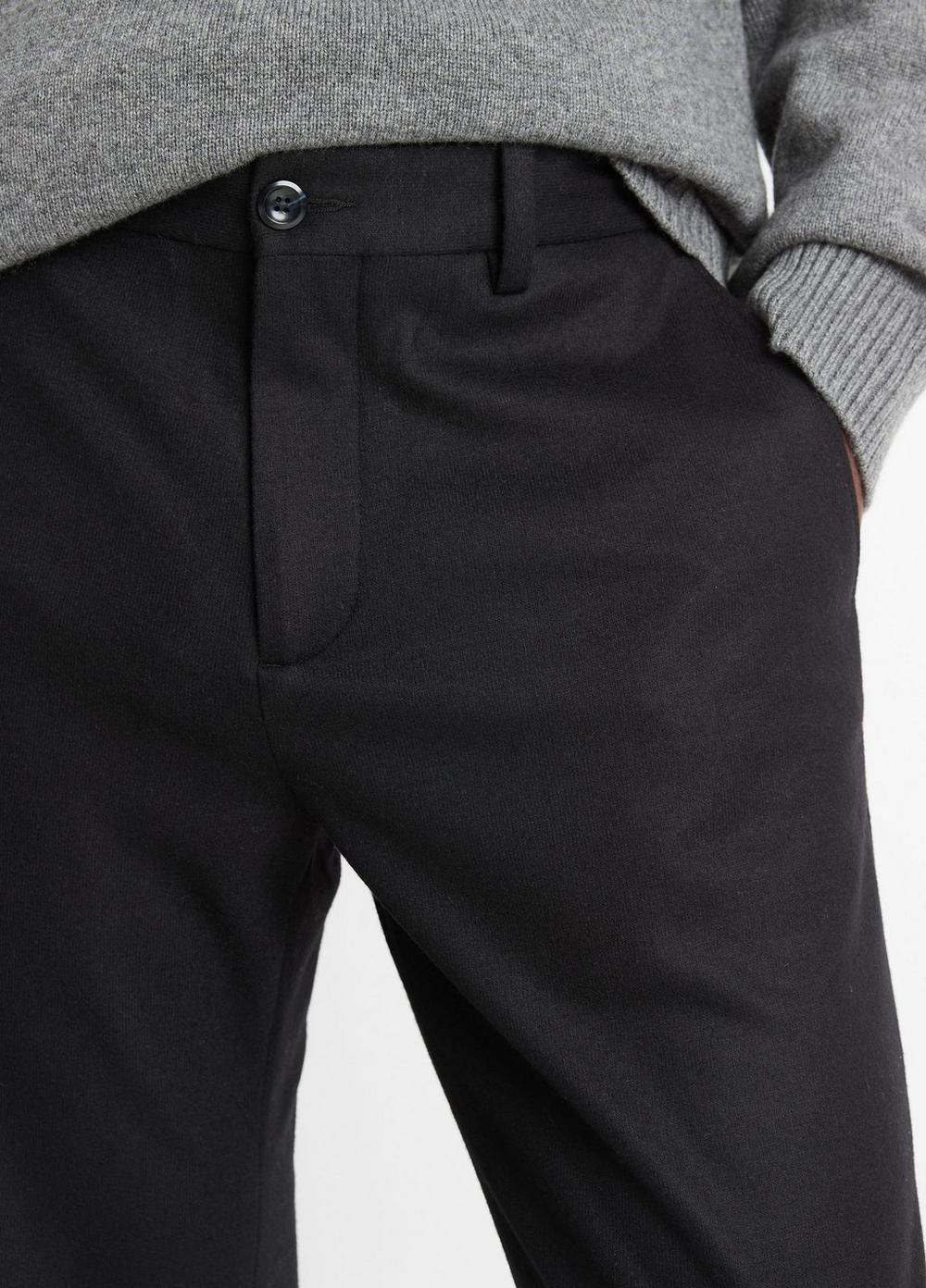 Mens Italian Wool-Blend Trouser, Black, Size 29 Vince Product Image