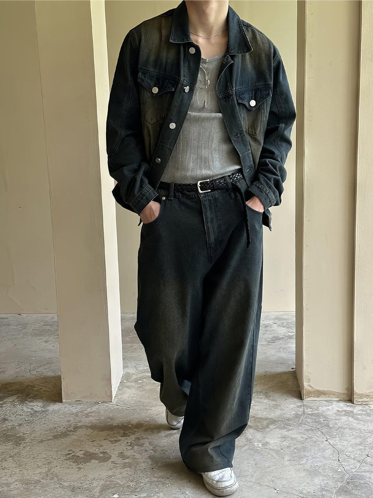 RT No. 12602 WASHED NAVY BLUE DENIM JK Product Image