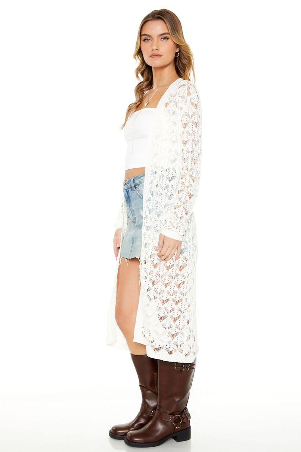 Crochet Lace Duster Cardigan Sweater | Forever 21 Product Image