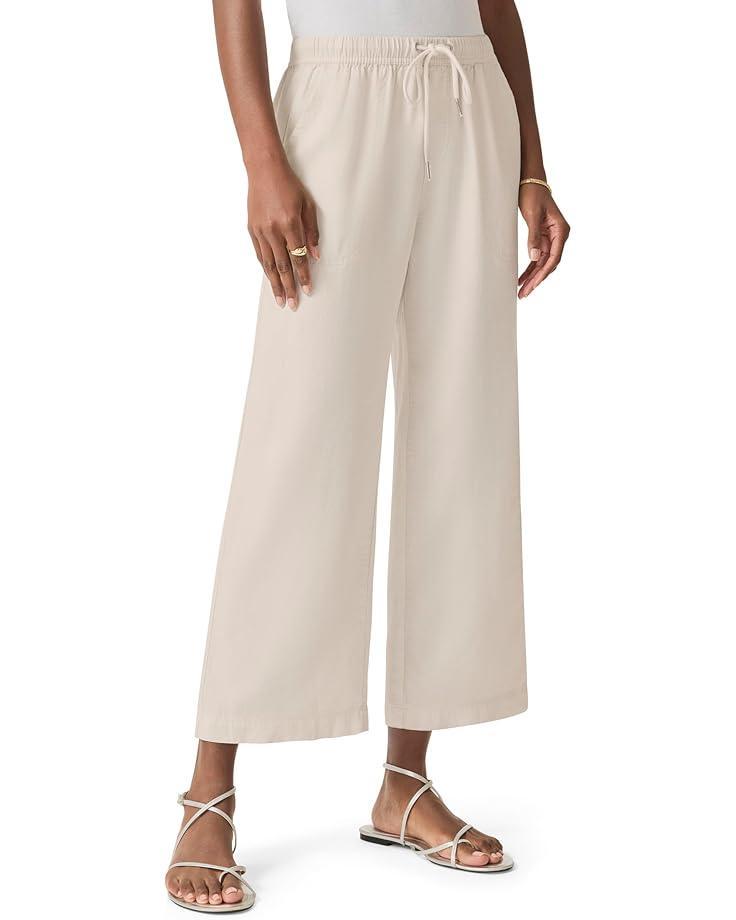 Ribbed Waist Midi Pants Product Image