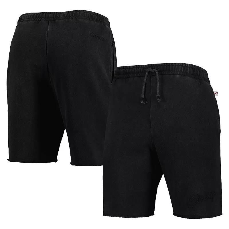 Mens Mitchell & Ness Chicago Bulls French Terry Tonal Fleece Shorts Product Image