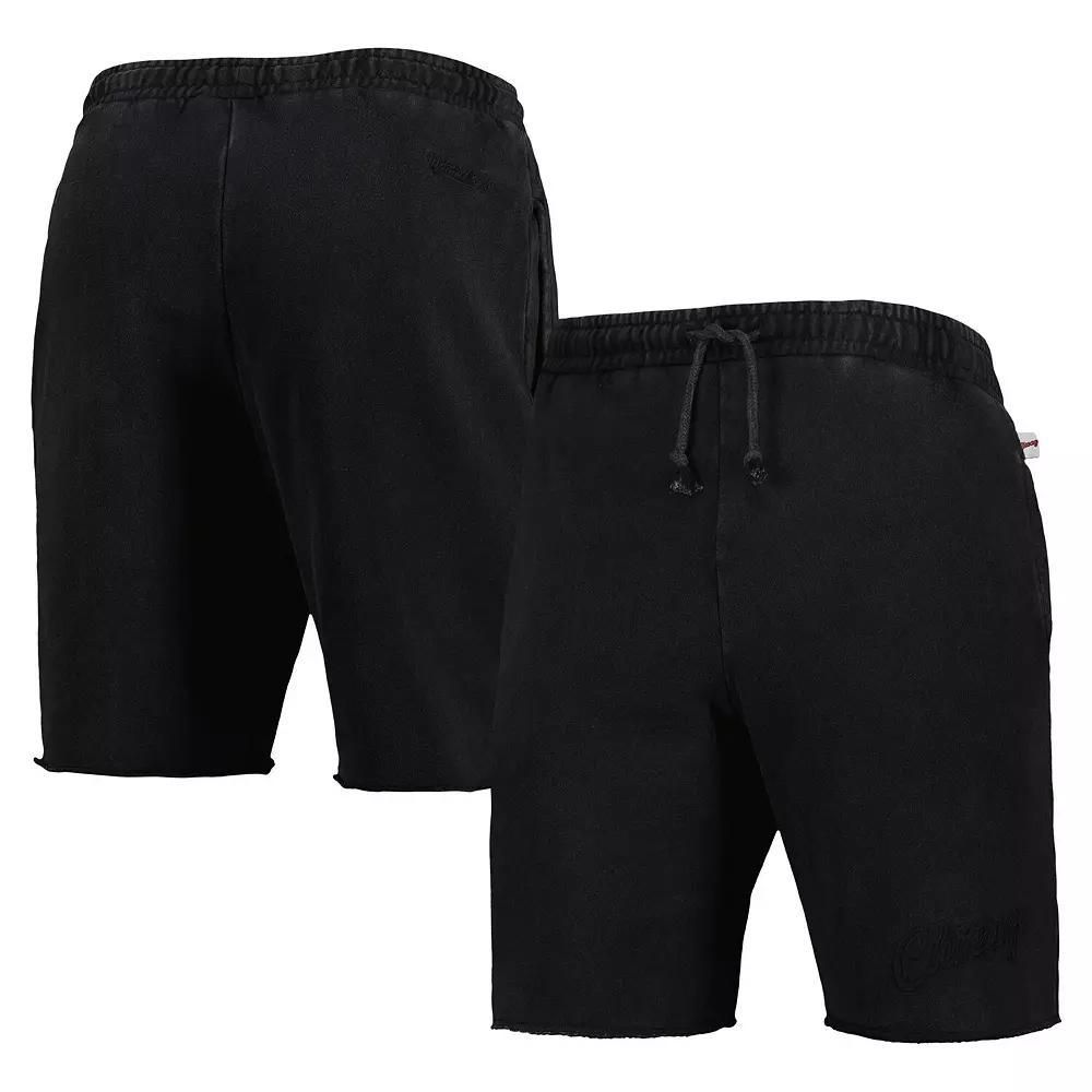 Mens Mitchell & Ness Chicago Bulls French Terry Tonal Fleece Shorts Product Image