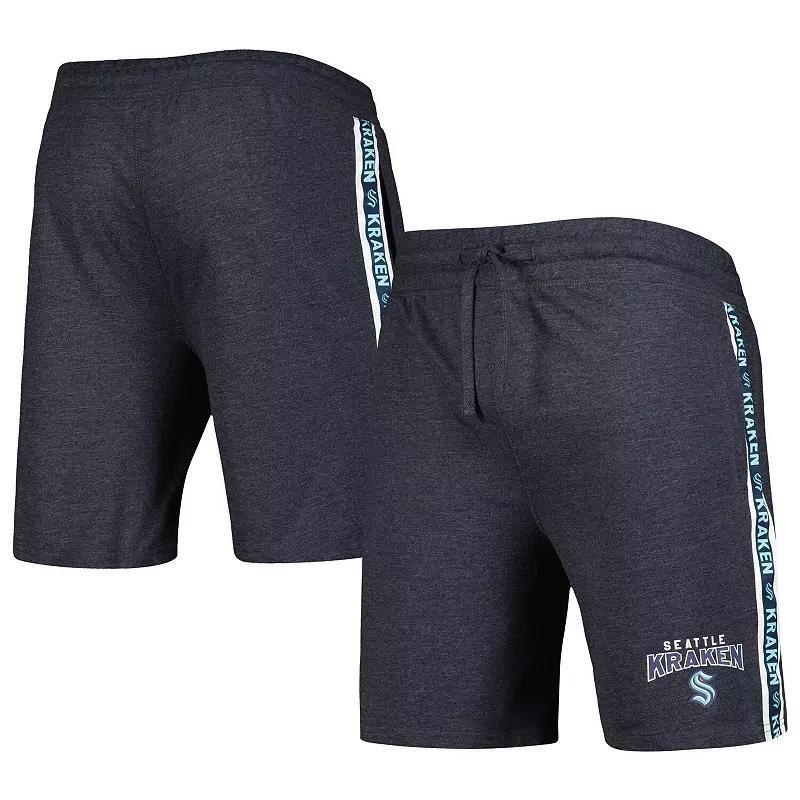 Men's Concepts Sport  Charcoal Seattle Kraken Team Stripe Shorts, Size: Large, Krk Charco Product Image