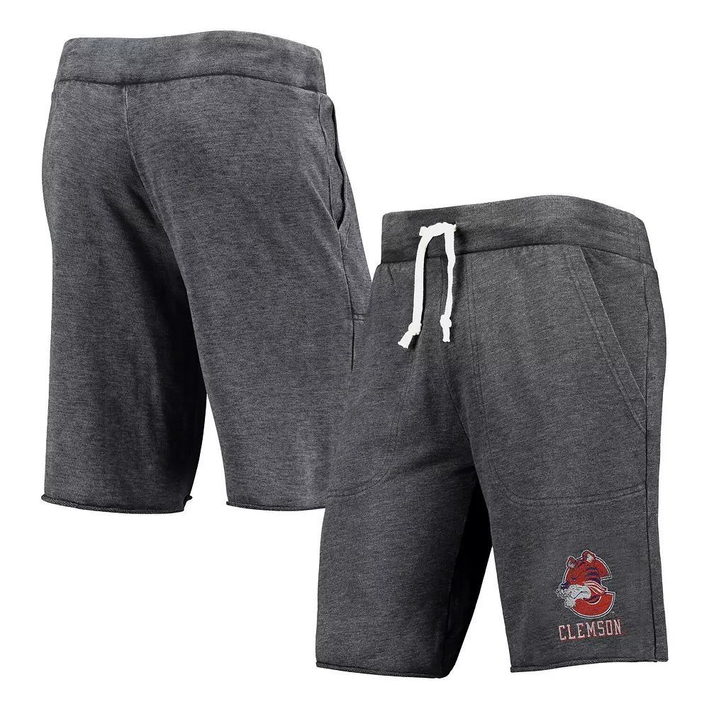 Men's Heathered Black Alternative Apparel Clemson Tigers Victory Lounge Shorts, Size: Medium Product Image