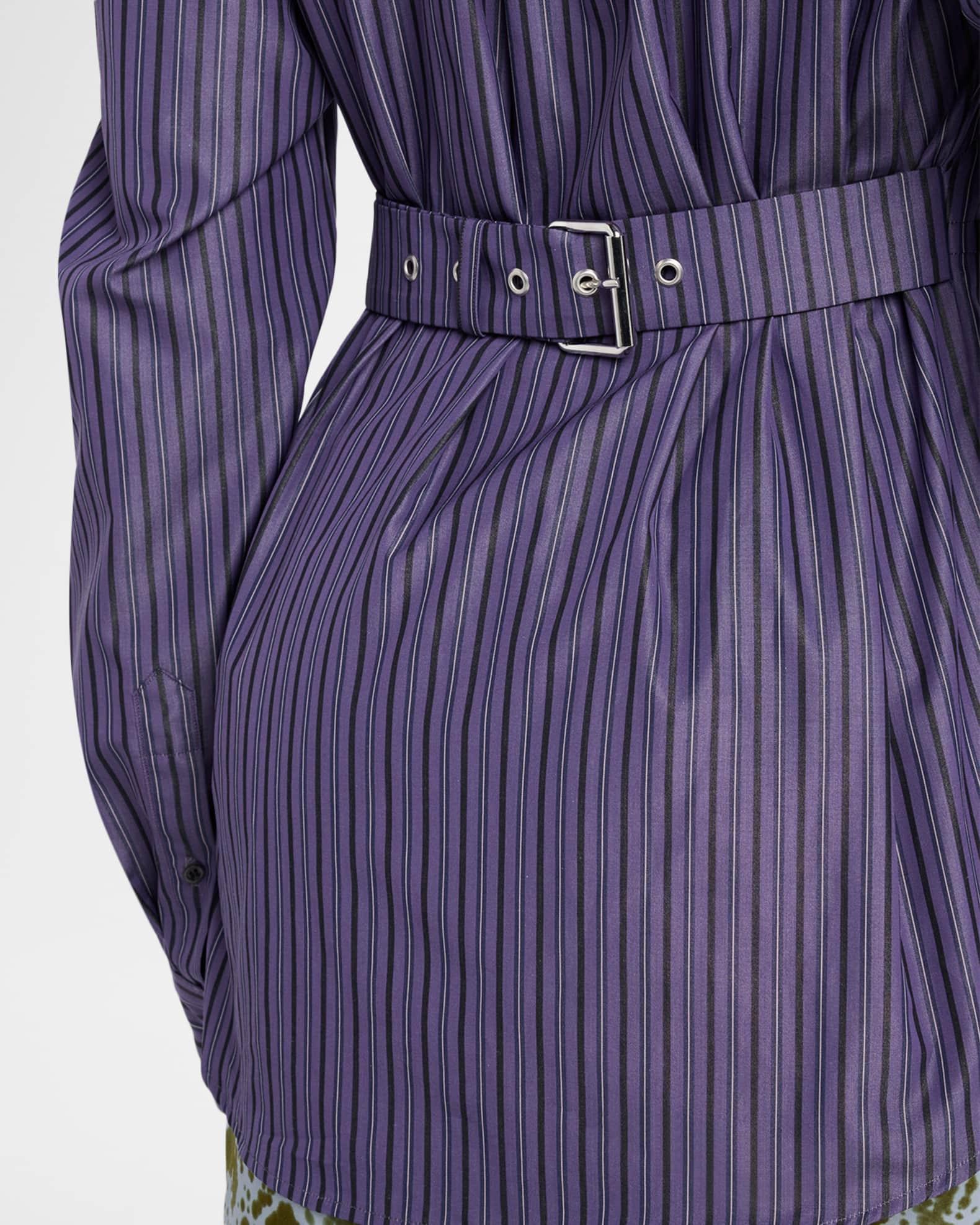 Cenny Striped Slim Button-Down Shirt Product Image