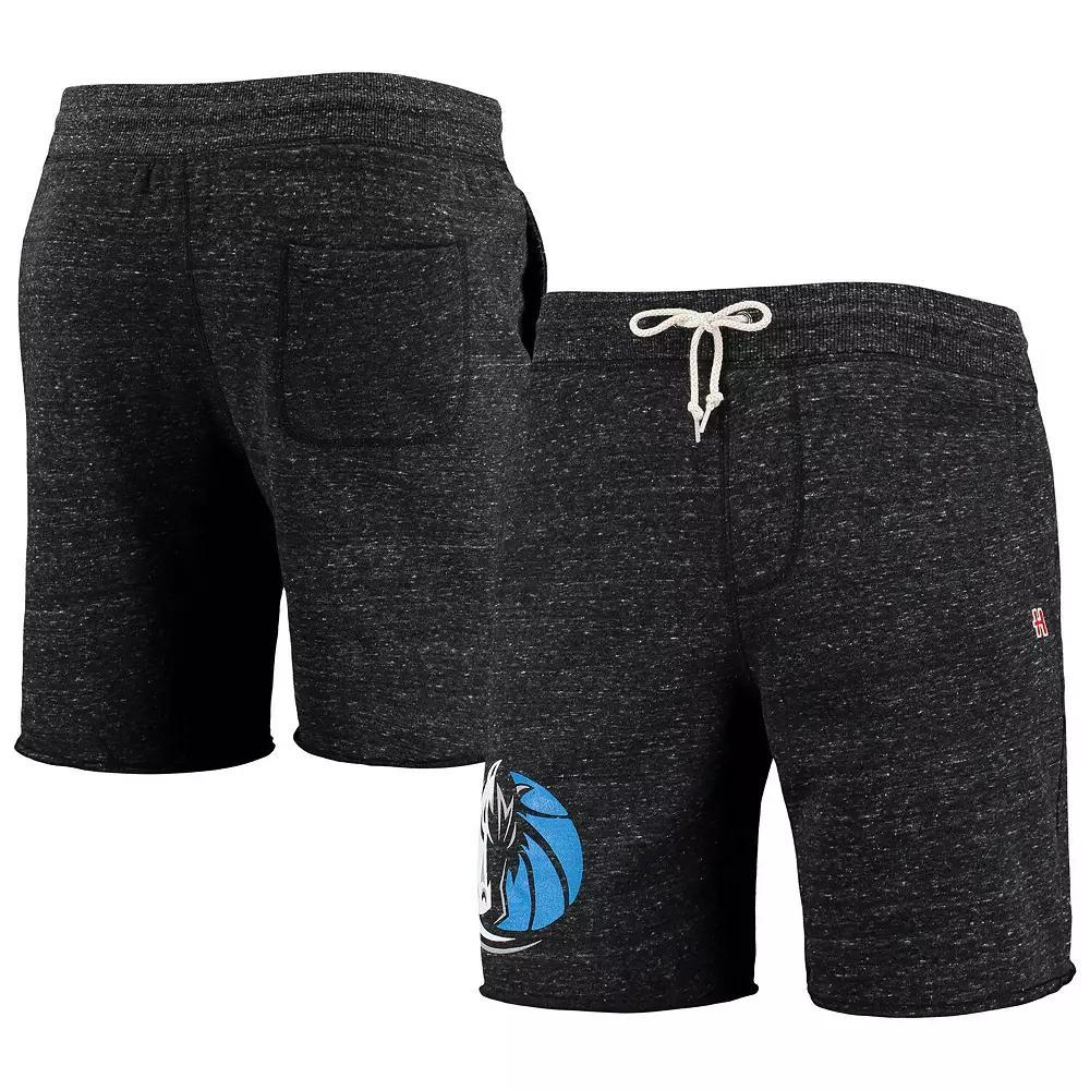 Mens Homage Charcoal Dallas Mavericks Primary Logo Tri-Blend Sweat Shorts Product Image
