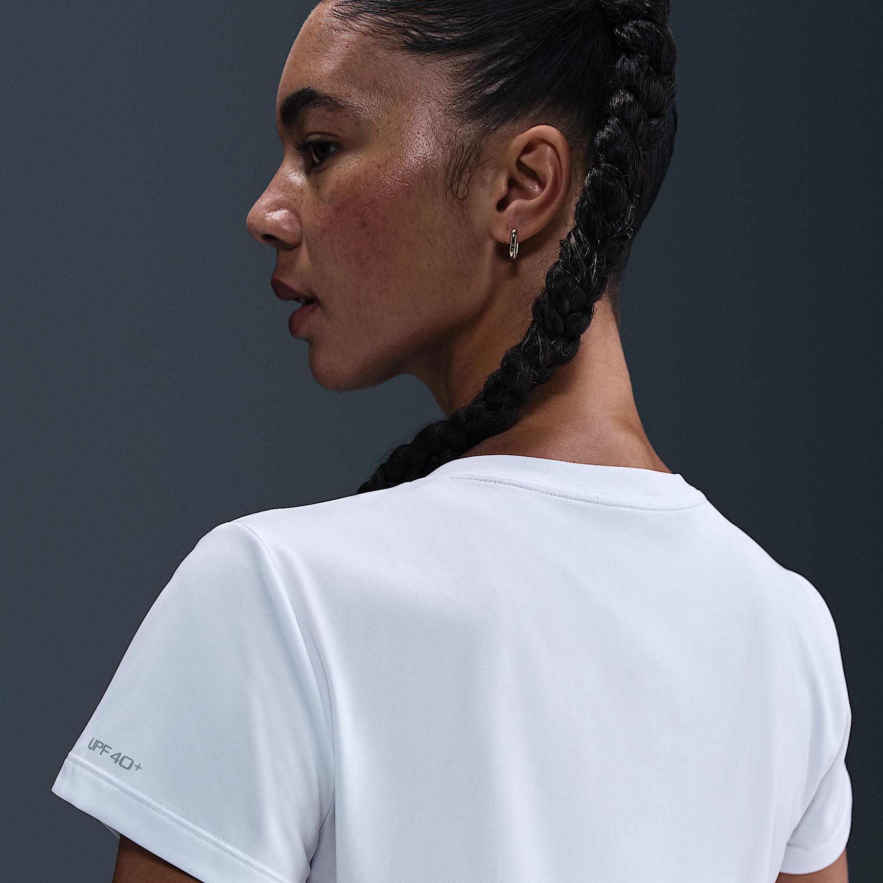 Nike Women's Swim Swoosh Hydroguard Short-Sleeve Top Product Image