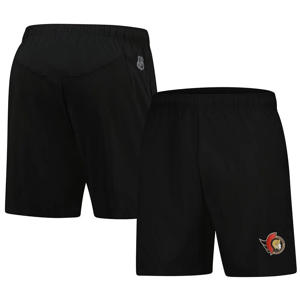 Men's Fanatics  Black Pittsburgh Penguins Tech Training Shorts, Size: Medium Product Image