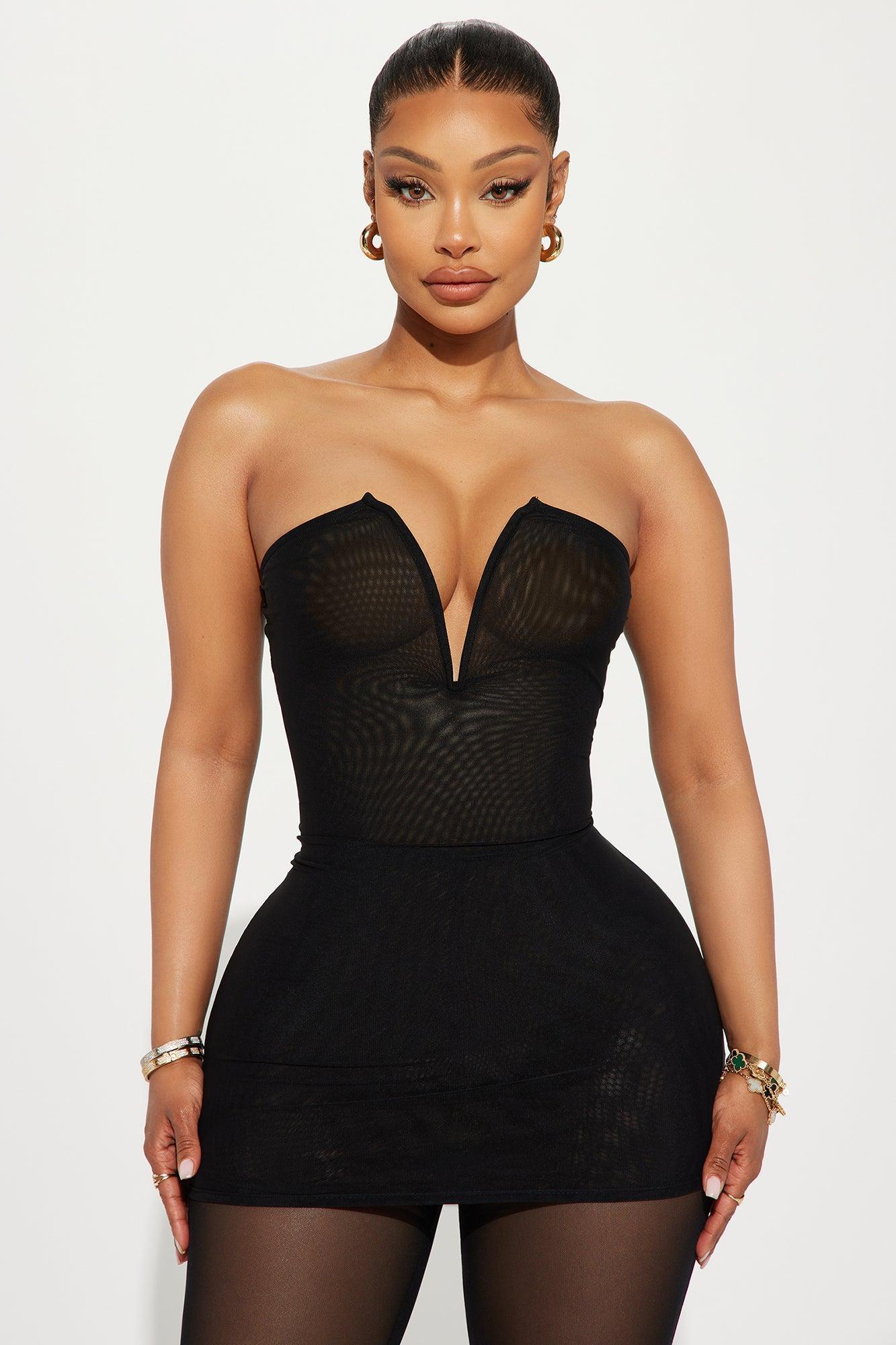 In My Place Mesh Pant Set - Black Product Image